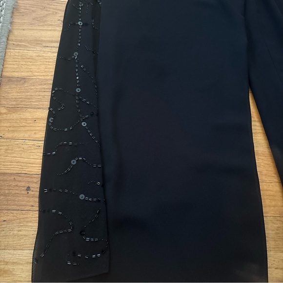 JS Collection Wide Leg Beaded Pants Size 14p - Picture 2 of 7